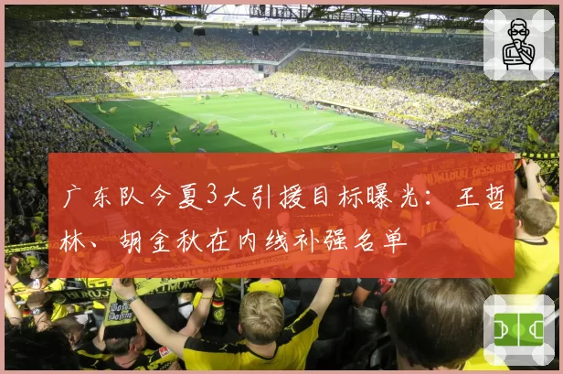 广东队今夏3大引援目标曝光:王哲林、胡金秋在内线补强名单