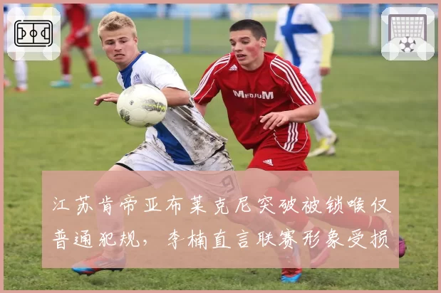 江苏肯帝亚布莱克尼突破被锁喉仅普通犯规，李楠直言联赛形象受损
